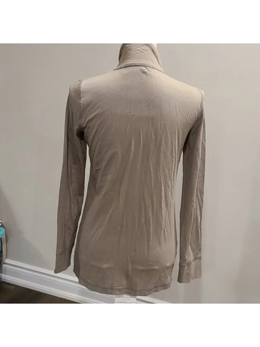 Eileen Fisher taupe zip up jacket